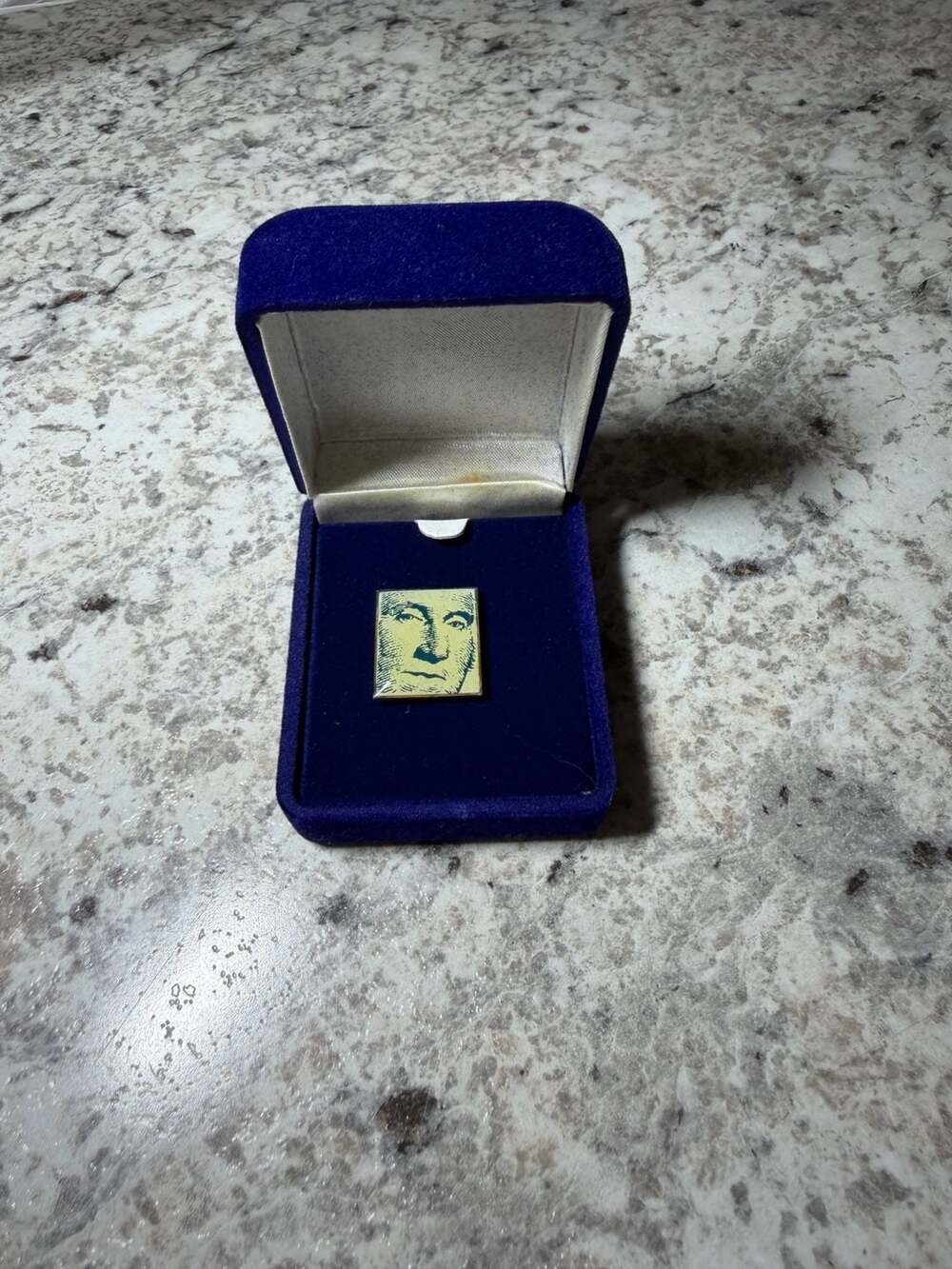 George Washington Enamel Lapel Pin Currency Portrait Collector Pin